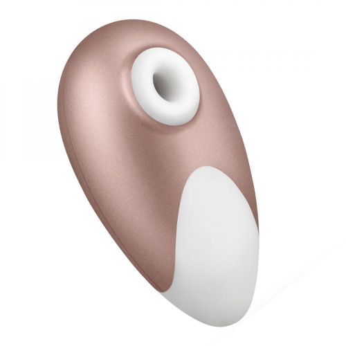 Satisfyer Pro Deluxe NG Rose Gold - Компактный вакуумный стимулятор клитора, 11х4.7 см (золотистый)