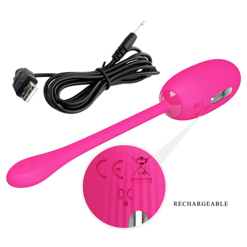 Pretty Love Doreen Vibrating Egg Pink - Виброяйцо, 19 см (розовый)