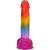 Фаллоимитатор Doc Johnson Crystal Jellies Rainbow 8.5 Inch, 21,6 см