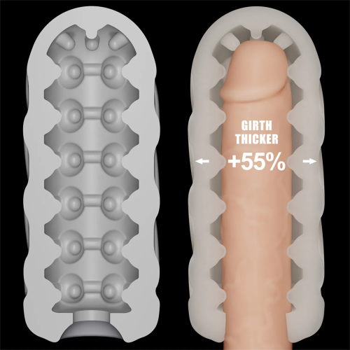 Мастурбатор LoveToy Knights Ring Vibrating Dual Purpose Sleeve-Spiral