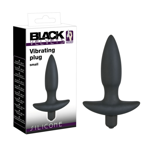 Orion Black Velvet Vibrating Plug Small анальная пробка с вибрацией, 13х2.7 см (S)