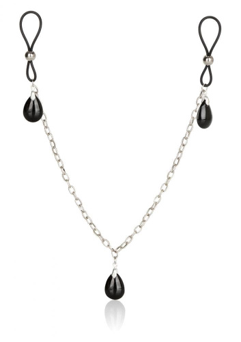 Украшение на соски Nonpiercing Nipple Chain Jewelry, оникс