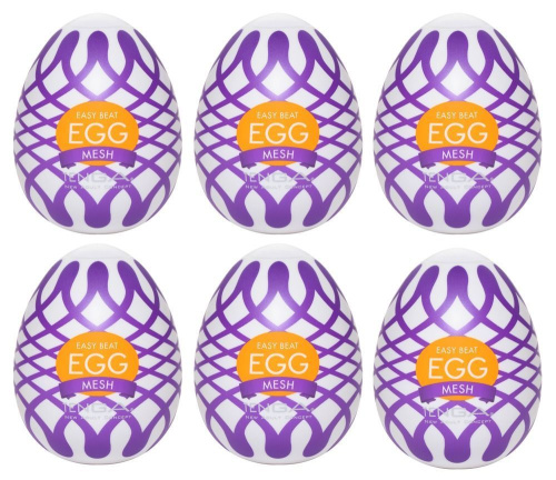Tenga Egg Mesh Pack of 6 - набор мастурбаторов, 6 шт