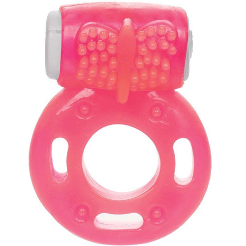 California Exotic Novelties Vibrating Ring - эрекционное виброкольцо для пениса, 1.25 см (розовое)