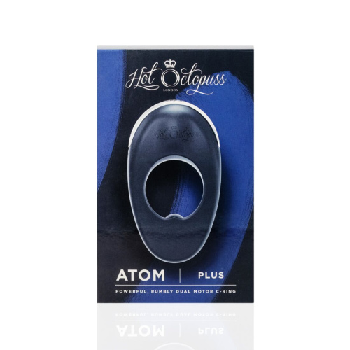 Hot Octopuss ATOM PLUS - Эрекционное виброкольцо, 12х4 см (черный)