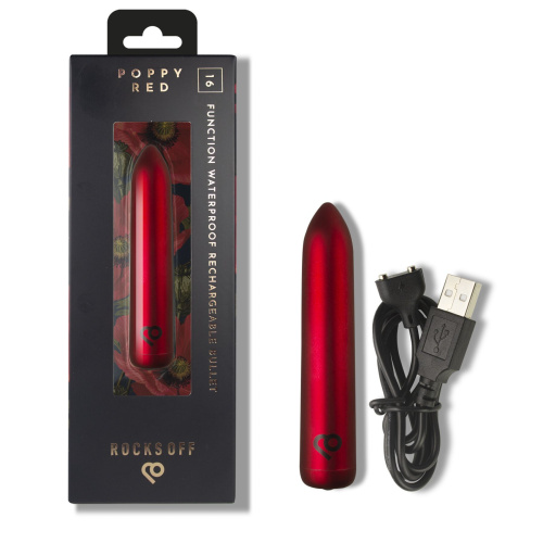 Вибропуля Rocks Off Bullet Poppy Red