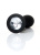 Анальная пробка с камнем B-Series Jewellery Silicone Black Plug, M Анальная пробка с камнем B-Series Jewellery Silicone Black Plug, M