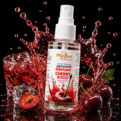 2в1 лубрикант и массажный гель - MyLove Aroma Series Intim&Massage Cherry, 50 мл