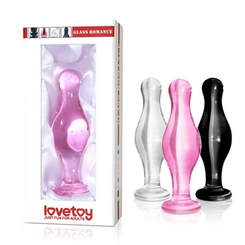 LoveToy - Glass Romance Dildo 4.5 - Фаллоимитатор,11.3х3.7 см (розовый)