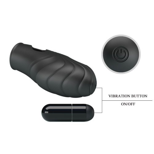 Pretty Love Lich Finger Vibrator Black - Насадка на палец, 7.8х3 см (чёрный)