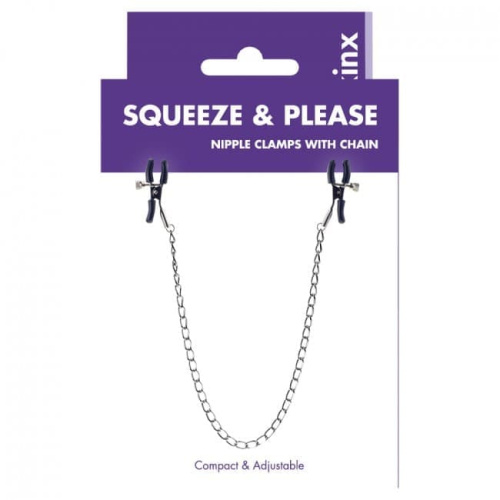 Kinx Squeeze N Please Nipple Chain Silver OS - Зажимы для сосков