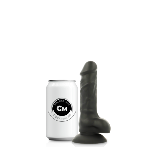 COCK MILLER - Гибкий фаллоимитатор на присоске, 11х3 см (чёрный)