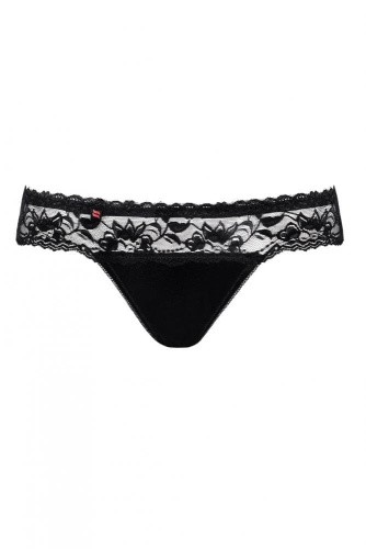Obsessive Blackbella - Сексуальные стринги,  L/XL (чёрный)