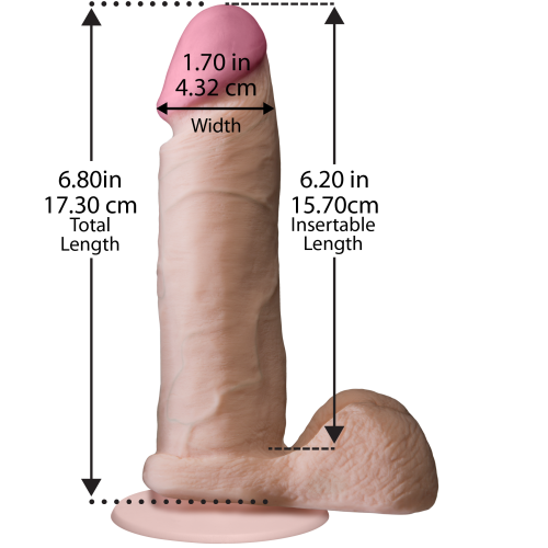 The Realistic Cock ULTRASKYN 6” - Реалистичный фаллоимитатор, 15,7х4,3 см