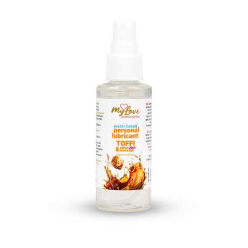 2в1 лубрикант и массажный гель - MyLove Aroma Series Intim&Massage Toffi, 50 мл