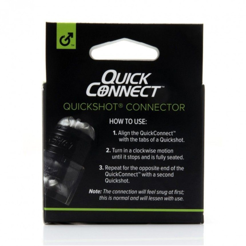 Fleshlight Quickshot Quick Connect - Адаптер для з'єднання двох Квікшотів в одну іграшку - купити в Києві, Україні