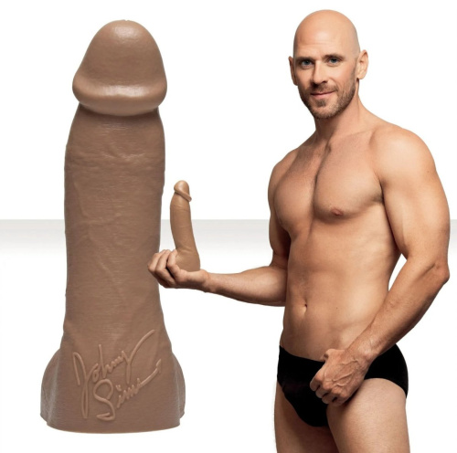 Fleshlight Fleshjack Boys: Johnny Sins Dildo реалистичный фаллоимитатор, 20.6х4.9 см