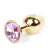 B-Series Jewellery Gold Plug Rose - Анальная пробка с кристаллом, 7х2.7 см (розовый) B-Series Jewellery Gold Plug Rose - Анальная пробка с кристаллом, 7х2.7 см (розовый)