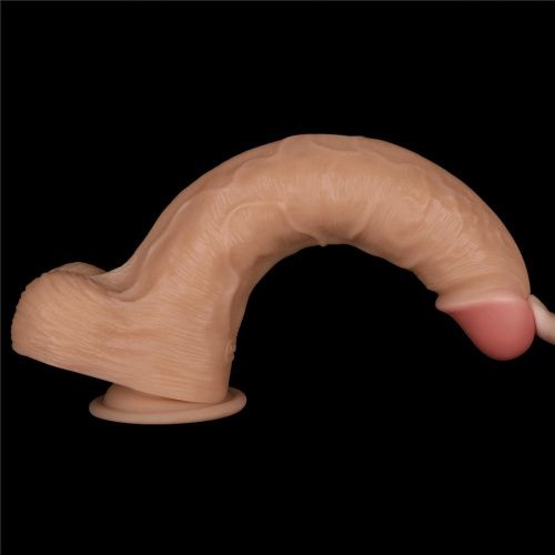 Реалистичный вибратор LoveToy Vibrating Power Basics Cock, 28,3 см