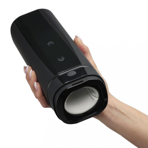 Kiiroo Onyx+ - мастурбатор с теледильдоникой, 10 сжимающихся колец, 17.5х5 см