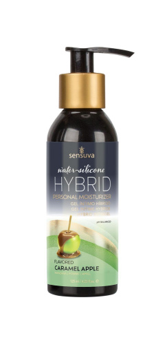 Sensuva Hybrid Caramel Apple - Смазка водно-силиконовая без сахара для оральных ласк, 125 мл.