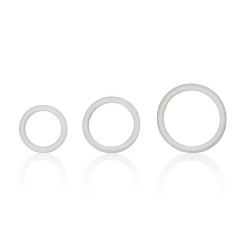 Эрекционные кольца Silicone Support Rings (черный)