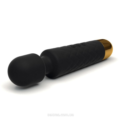 Dorcel Wand Wanderful Black мощный водонепроницаемый минивибромассажер с 18 режимами работы, 20х4 см (чёрный)