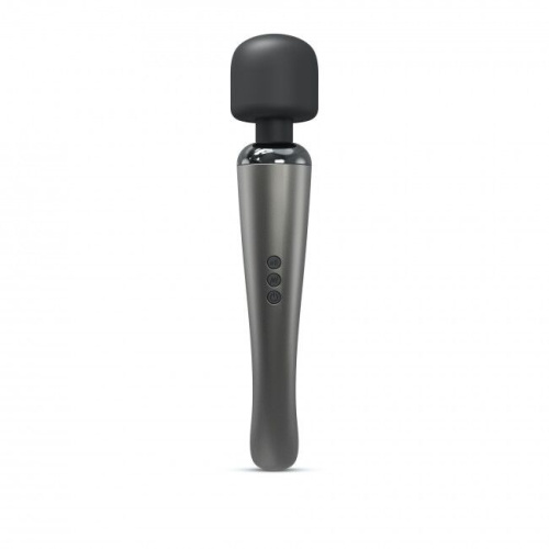 Dorcel Megawand Chrome Silver потужний вібромасажер, що перезаряджається, 160 режимів, 29.5х5.5 см (сріблястий) - купити в Києві, Україні