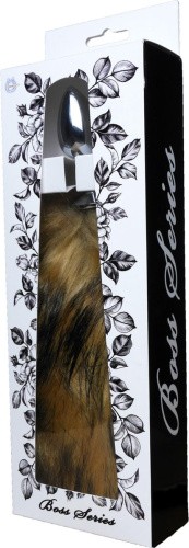 Boss Fox TAIL Brown XL - Анальна пробка з хвостом, 6,5х2,7 см (коричневий) - купити в Києві, Україні