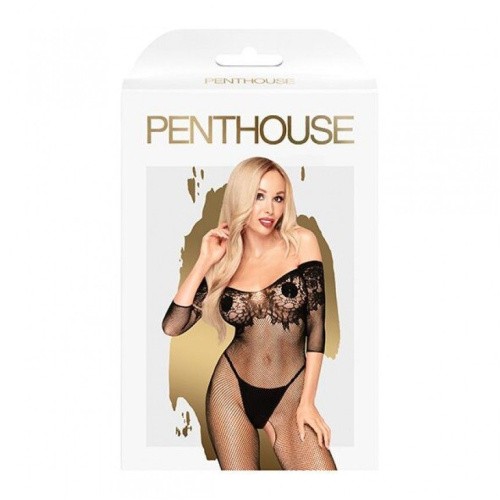 Penthouse High Profile - Бодистокинг с имитацией лифа, S-L (чёрный)