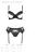 Комплект Passion KERRIA SET WITH OPEN BRA black, L/XL