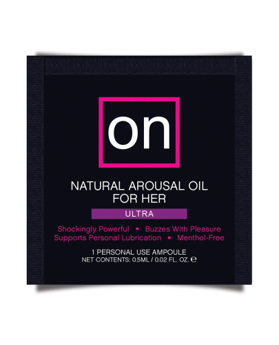 Sensuva ON Arousal Oil for Her Ultra - Пробник самых мощных возбуждающих капель для клитора, 0,5 мл