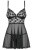 Obsessive Letica babydoll - сексуальный бэби долл, S/M (чёрный) Obsessive Letica babydoll - сексуальный бэби долл, S/M (чёрный)