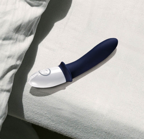 Lelo Billy 2 Deep Blue - роскошный массажёр простаты, 17.5х2.9 см (синий)