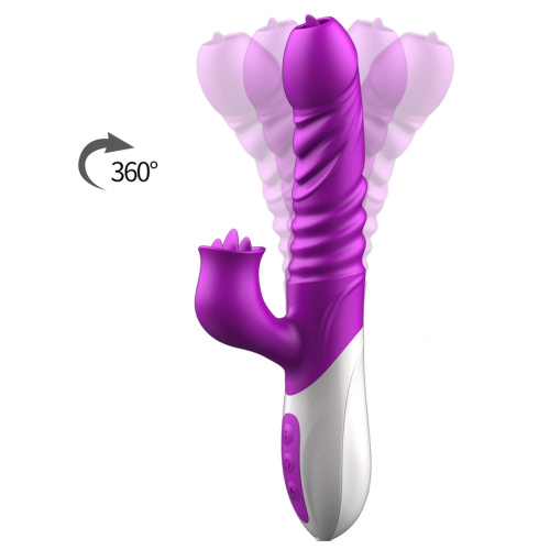 Boss Silicone Heating Vibrator - Вибратор, 24 см (фиолетовый)