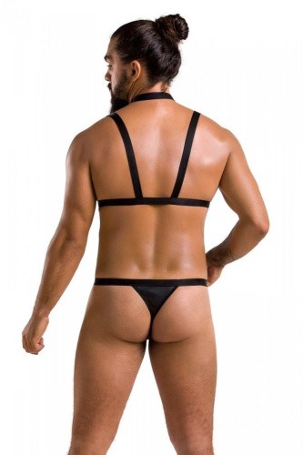Passion - 039 SET ANDREW black - Сексуальный мужской комплект, S/M