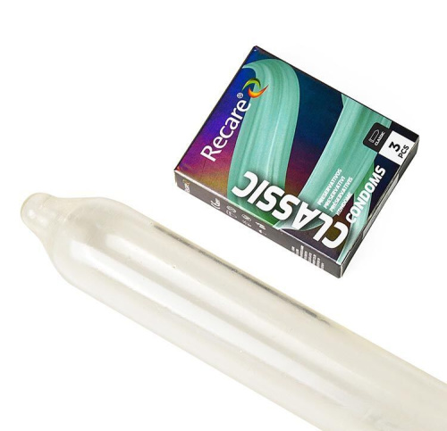 Holographic Recare Classic Condoms, 3 шт - купити в Україні | Секс шоп SEX-SHOP.ua