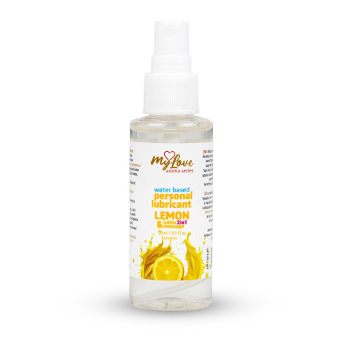 2в1 лубрикант и массажный гель - MyLove Aroma Series Intim&Massage Lemon, 50 мл