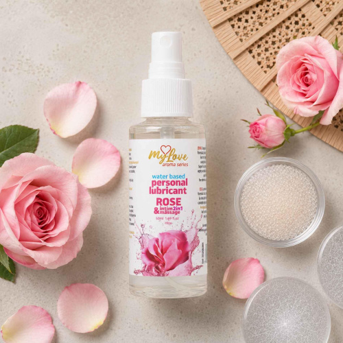 2в1 лубрикант та масажний гель - MyLove Aroma Series Intim&Massage Rose, 50 мл - купити в Україні | Секс шоп SEX-SHOP.ua