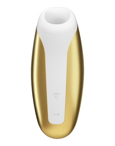 Satisfyer Love Breeze компактный вакуумный стимулятор клитора, 9.8х4 см (желтый)