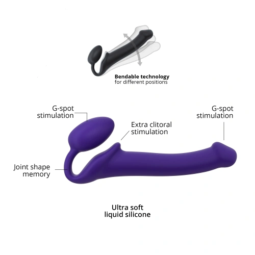 Безремневой страпон Strap-On-Me XL, 25.5 см