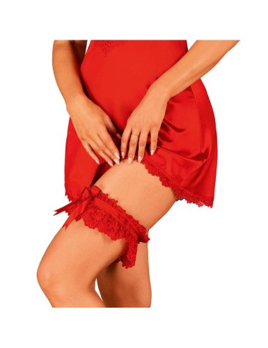 Obsessive Amor Cherris garter - Сексуальный гартер (красный)