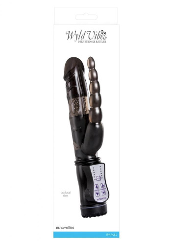Ns Novelties Wyld Vibes Rattler - Анально-вагінальний вібратор, 22х4 см - купити в Києві, Україні