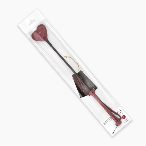 Шлепалка-сердечко Liebe Seele Wine Red Riding Crop with Heart-Shape Tip