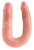 Pipedream Cock U-shape Double Trouble M - двойной фаллоимитатор, 34х3,3 см (телесный)