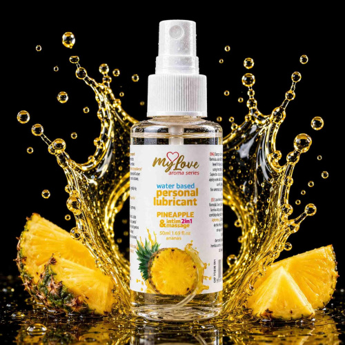 2в1 лубрикант и массажный гель - MyLove Aroma Series Intim&Massage Pineapple, 50 мл