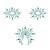 Petits Joujoux Gloria set of 3 Green/Blue - пэстис из кристаллов, украшение на грудь и вульву, (зеленый)