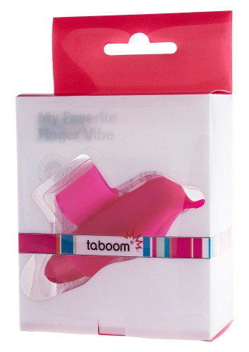 Taboom My Favorite Fingervibe - Вибратор насадка на палец, 9.5х3 см (розовый)