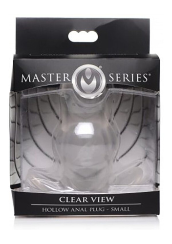MS Clear View Anal Plug - Анальный тоннель S, 8,9 см (прозрачный)