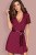 Obsessive Miamor robe - эротический пеньюар, L/XL (бордовый)